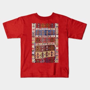 Taspinar Aksaray Antique Turkish Kilim Rug Pattern Kids T-Shirt